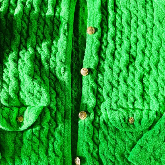 J. Crew Kelly Green Lady Jacket Sweater - Picture 2 of 3